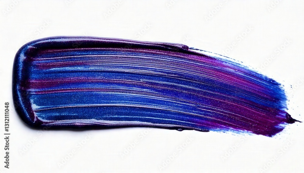 A abstract oil paint brush stroke, white background A abstract oil paint brush stroke, white background
