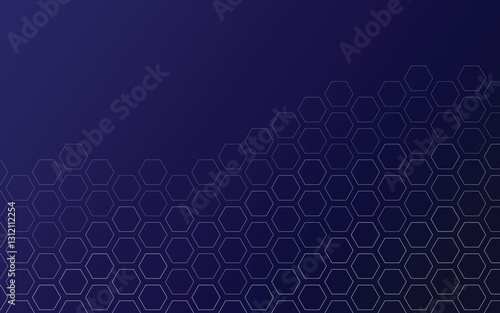 abstract dark blue background hexagon