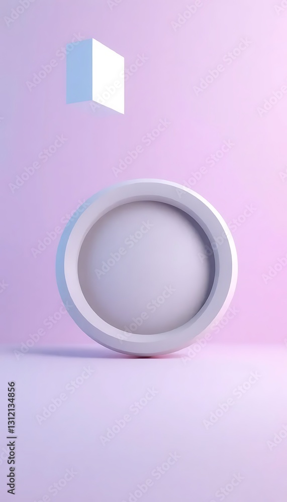 3D Render Abstract Round Shape Dynamic Futuristic Background 3D Render Abstract Round Shape Dynamic Futuristic Background