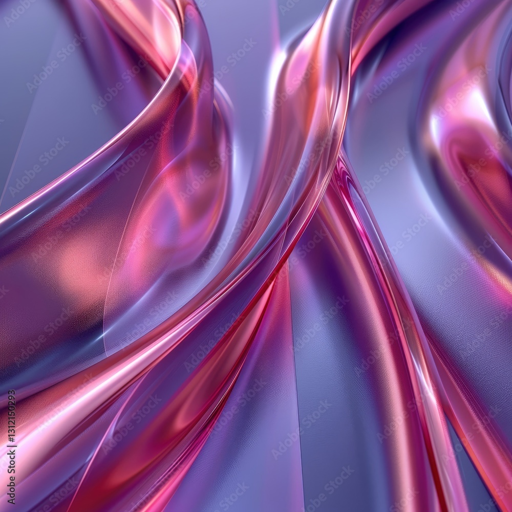 Obraz premium Swirling curves in vivid shades create a dynamic abstract design. The interplay of light and color gives a sense of motion and depth highlighting the beauty of modern aesthetics.