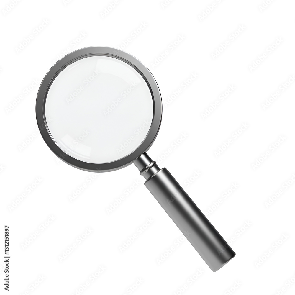 Flat Search Icon with Magnifying Glass for Exploration and Inquiry Flat Search Icon with Magnifying Glass for Exploration and Inquiry