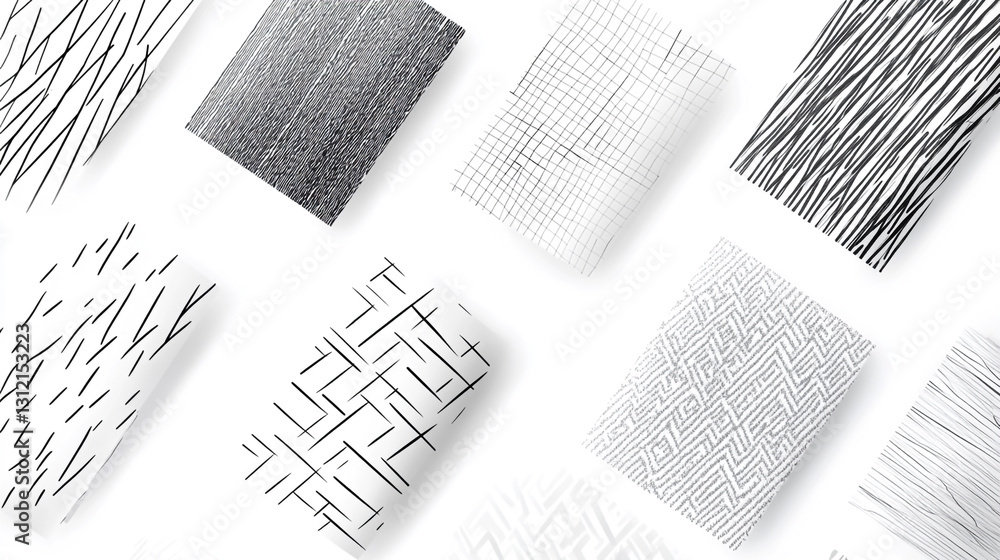 Obraz premium Woven fabric texture in soft monochromatic hues Elegant white marble tiles featuring subtle gray veins,