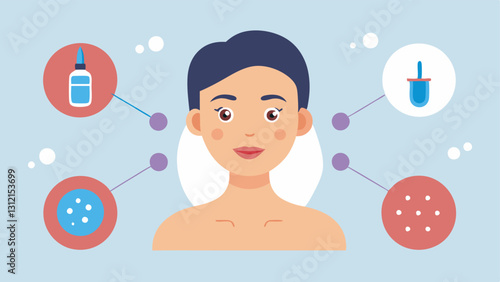 These descriptions can guide the creation of clear informative vector illustrations regarding skin recovery after microneedling with the aid of exosomes.