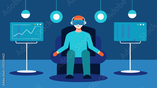 Virtual Reality Therapy Room A room equipped with VR headsets and interactive screens allowing patients to engage in immersive therapeutic experiences.