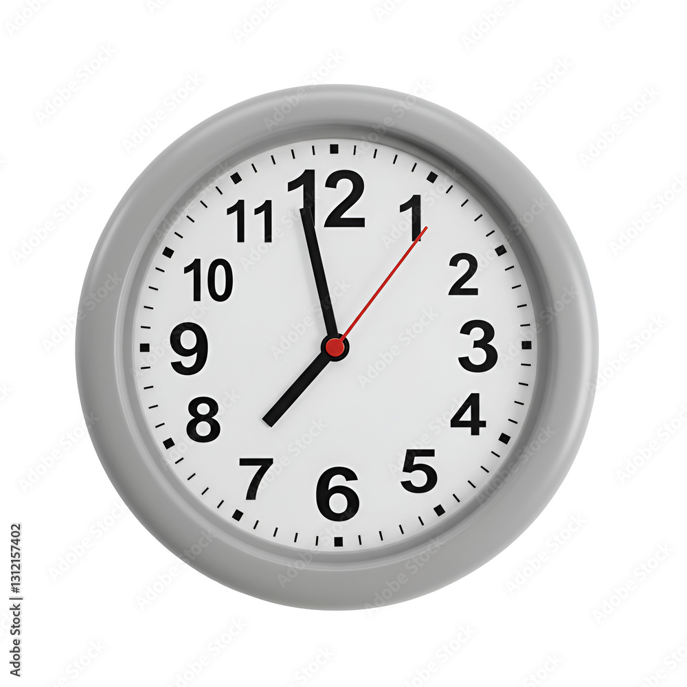 Time Dilation Clock With Stretched Numbers Icon Time Dilation Clock With Stretched Numbers Icon