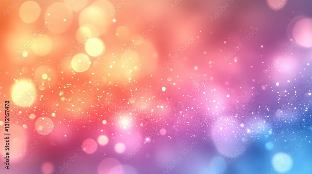 Abstract Colorful Bokeh Background with Warm and Bright Lights Abstract Colorful Bokeh Background with Warm and Bright Lights