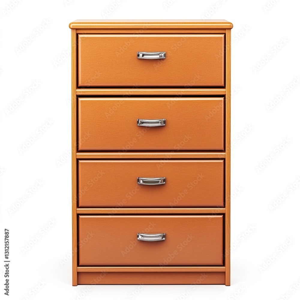 Modern Four-Drawer Storage Cabinet in Warm Wood Finish for Organizing Home or Office, Wardrobe storage ideas. Modern Four-Drawer Storage Cabinet in Warm Wood Finish for Organizing Home or Office, Wardrobe storage ideas.