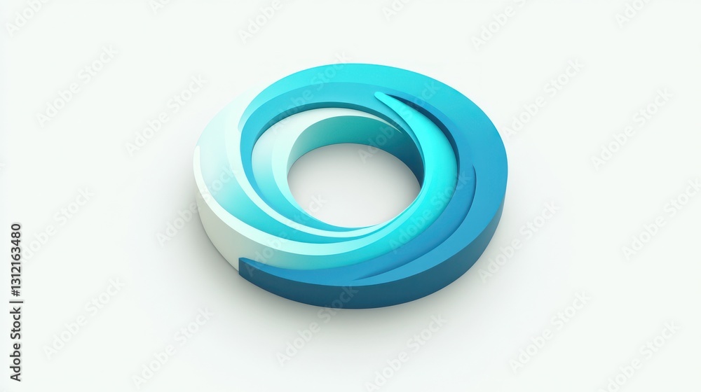 Abstract swirling ring graphic Abstract swirling ring graphic