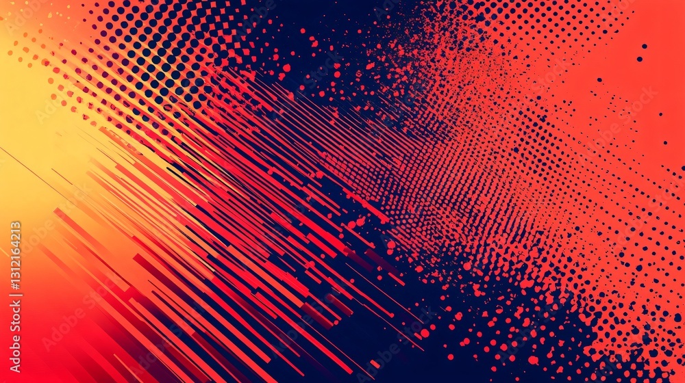 Fototapeta premium Vibrant abstract background ideal for modern graphics, advertising campaigns, and tech-themed designs. Perfect for creative projects and promotional materials.