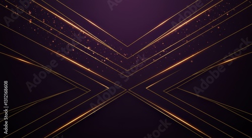 Luxury lines and gold lines on abstract banner background. Space for copying text. Luxury background, banner design style.