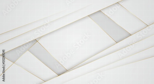 Luxury lines and gold lines on white abstract banner background. Space for copying text. Luxury background, banner design style.