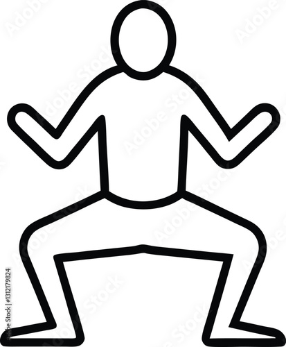 squats vector icon.eps