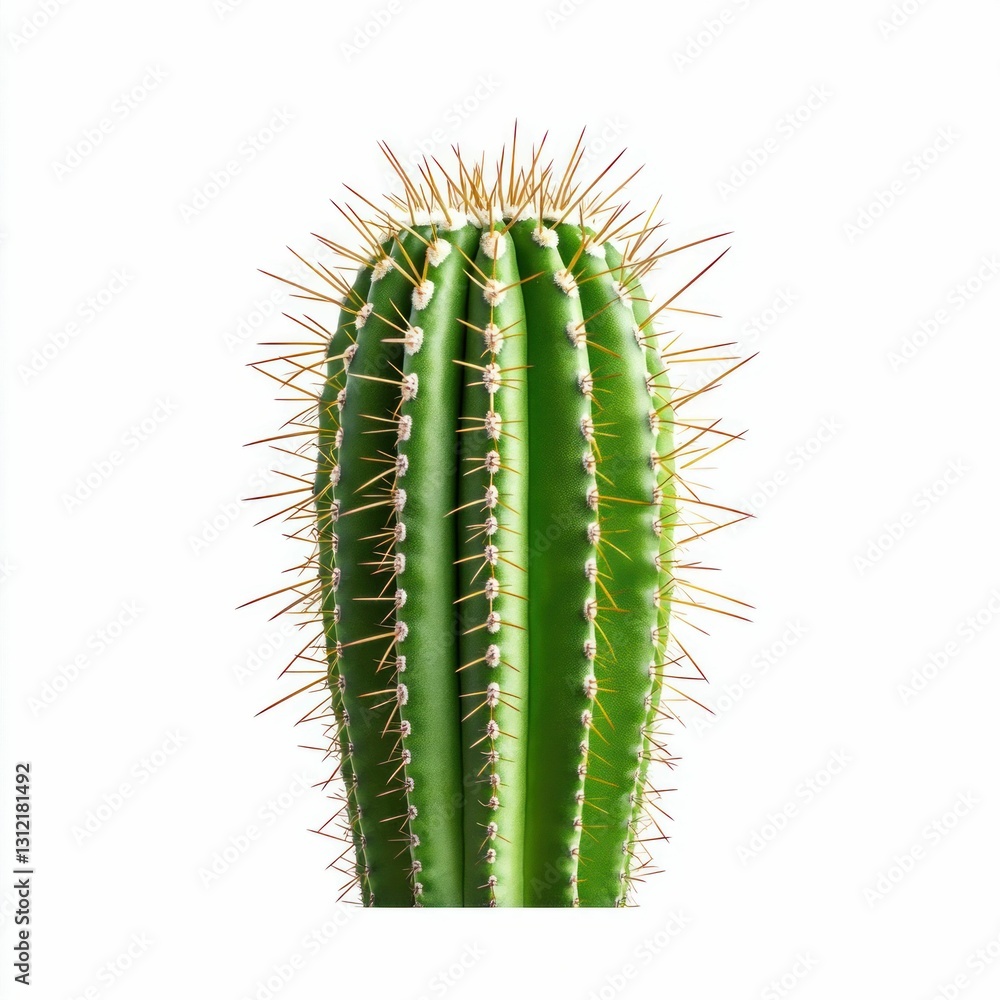 Naklejka premium Colossal Cactus on White