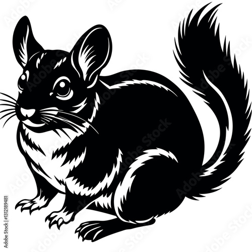 Chinchilla animal vector illustration.eps