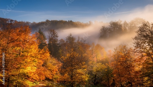 morning mist over the river