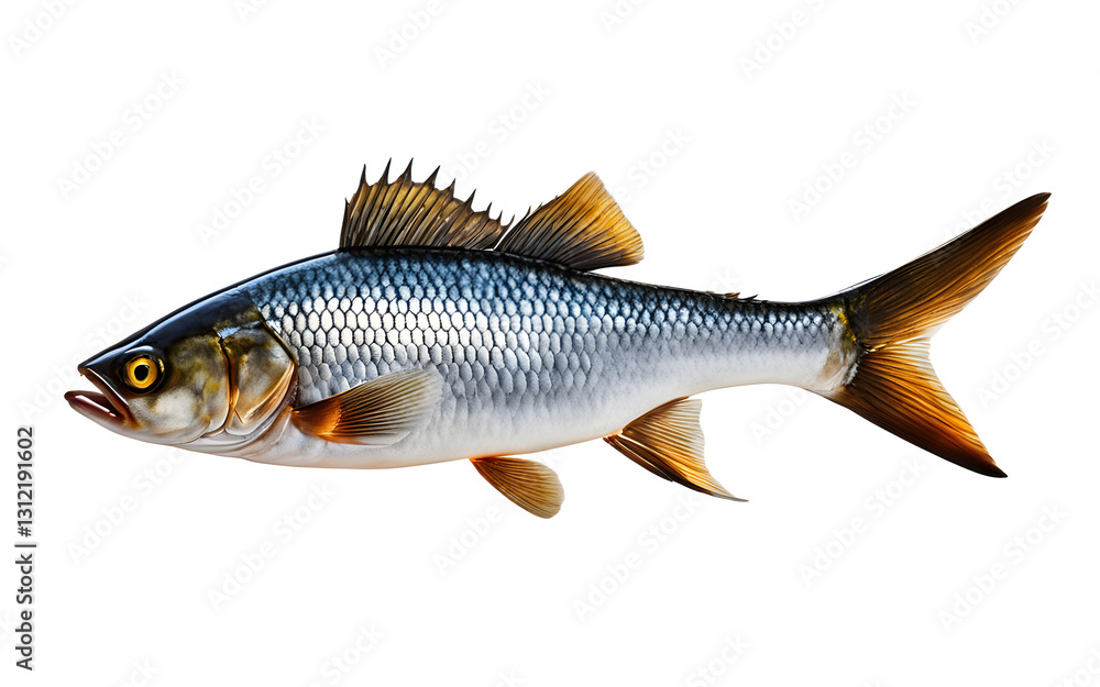 Fototapeta premium A scaler for scaling fish, isolated on a empty plain background