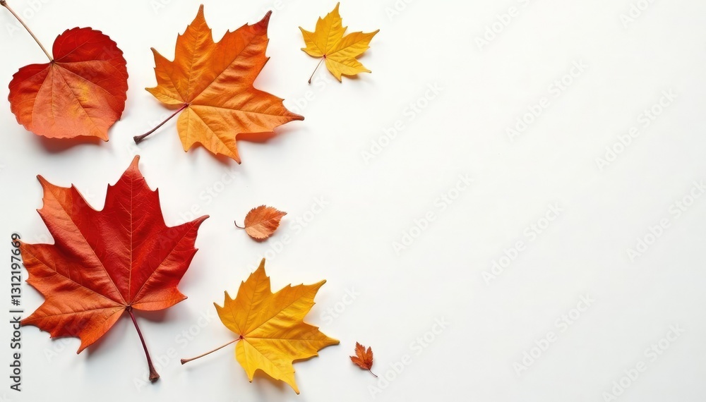 Dried leaves and twigs isolated on white surface, fall, earthy Dried leaves and twigs isolated on white surface, fall, earthy