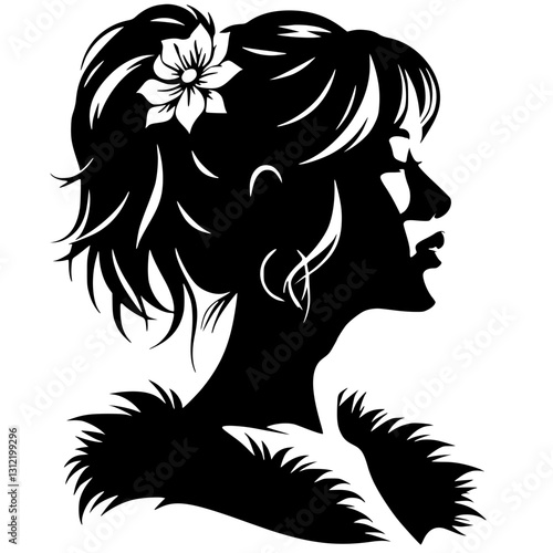 Pop woman silhouette