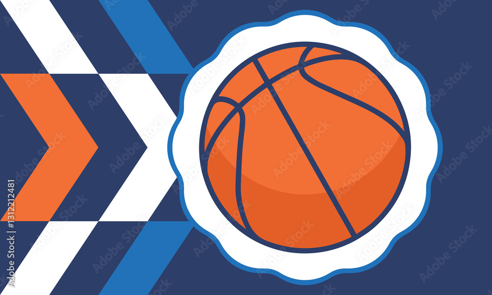 Ball for Basketball. Basketball design. Game Day. Basketball playoff in March. Sport party in United States. Final games of season tournament. Professional team championship. Sport poster. Vector Ball for Basketball. Basketball design. Game Day. Basketball playoff in March. Sport party in United States. Final games of season tournament. Professional team championship. Sport poster. Vector