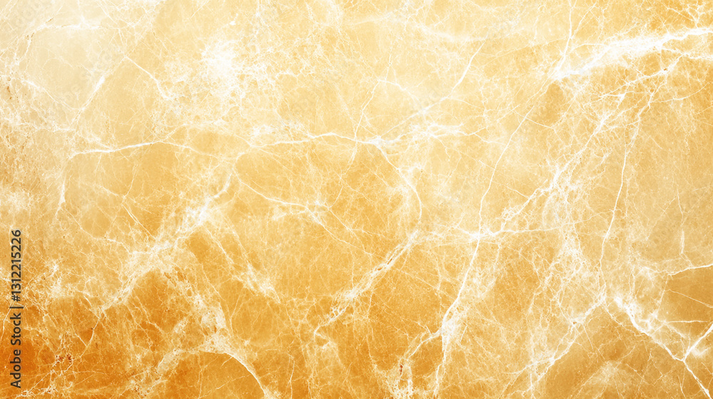 Warm golden marble texture with natural veins and patterns Warm golden marble texture with natural veins and patterns