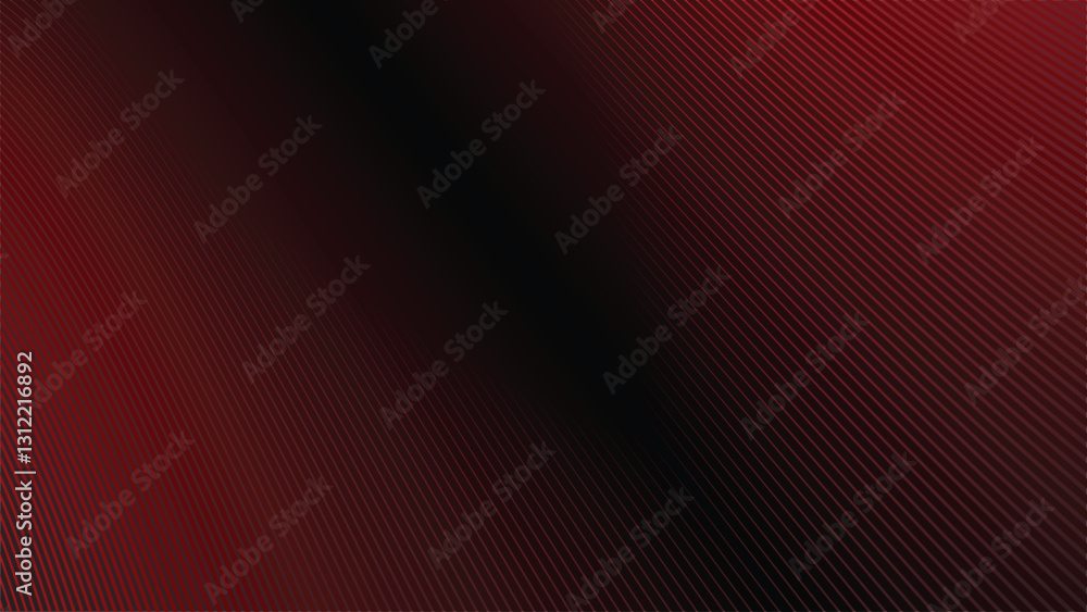 Fototapeta premium Red gradient with curve line abstract background for backdrop