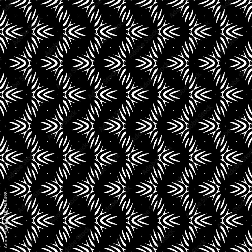Black and white seamless pattern with abstract shapes. Repeat pattern for fashion,wrapping paper, textile design, fabrics and home decor, on wall paper. Black and white seamless pattern with abstract shapes. Repeat pattern for fashion,wrapping paper, textile design, fabrics and home decor, on wall paper.