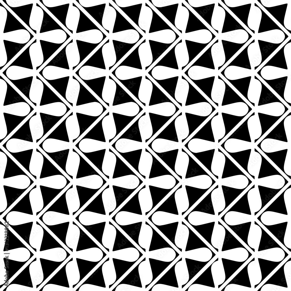 Black and white seamless pattern with abstract shapes. Repeat pattern for fashion,wrapping paper, textile design, on wall paper, fabrics and home decor. Black and white seamless pattern with abstract shapes. Repeat pattern for fashion,wrapping paper, textile design, on wall paper, fabrics and home decor.