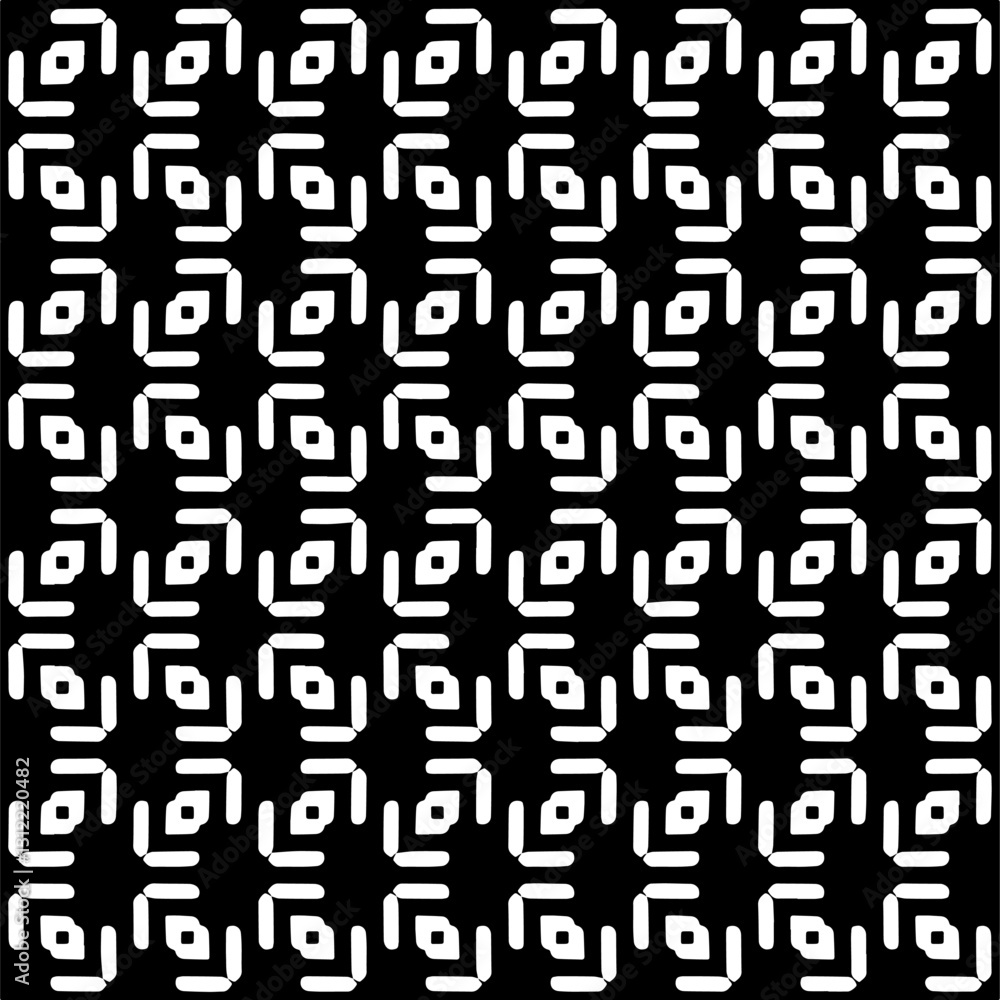 Black and white seamless pattern with abstract shapes. Repeat pattern for fashion,wrapping paper, textile design, on wall paper, fabrics and home decor. Black and white seamless pattern with abstract shapes. Repeat pattern for fashion,wrapping paper, textile design, on wall paper, fabrics and home decor.