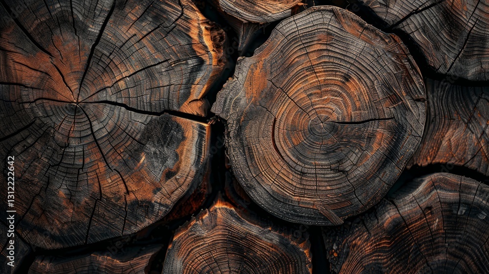 Naklejka premium Natural poster design featuring wooden texture backgrounds, adding warmth and character to your layout