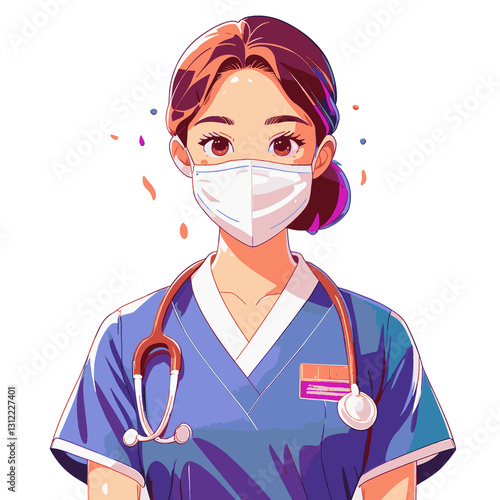 Doctor with mask in the hospital