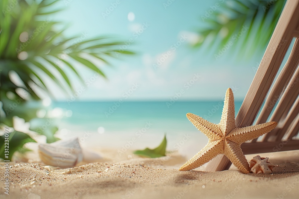 Detailed Color Image of Beach Vocation Enjoy Holidays Summer Concept Detailed Color Image of Beach Vocation Enjoy Holidays Summer Concept