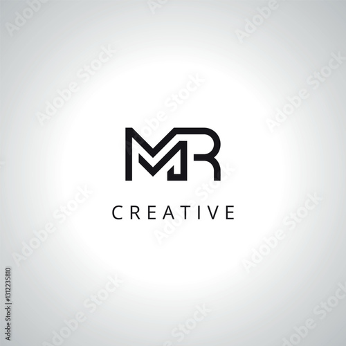 Abstract MR RM Logo Template With Vector Eps.