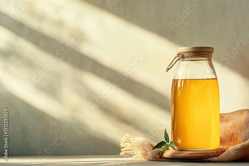 High Quality Picture of Delicious Kombucha Drink Still Life