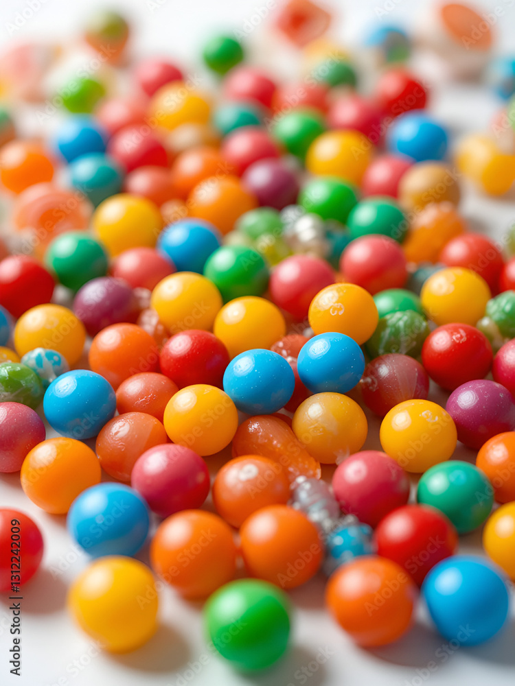 colorful candy on white background colorful candy on white background