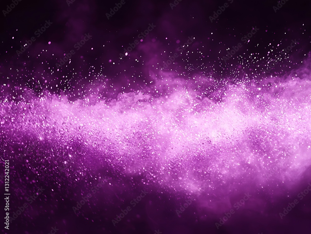 Obraz premium Purple Stardust Cloud Burst