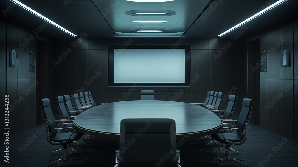 Sleek and modern conference room design showcasing collaborative workspaces Sleek and modern conference room design showcasing collaborative workspaces