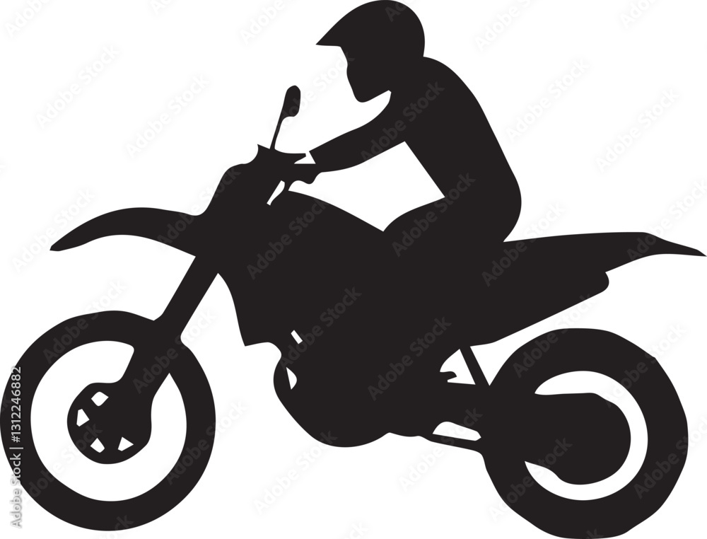 Fototapeta premium motorcycle motorbike silhouette