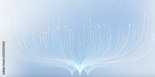 Global network connection banner design template. Header social network communication in the global business concept. Big data visualization. Internet