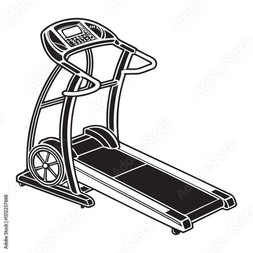 vector illustration of a fitness machine