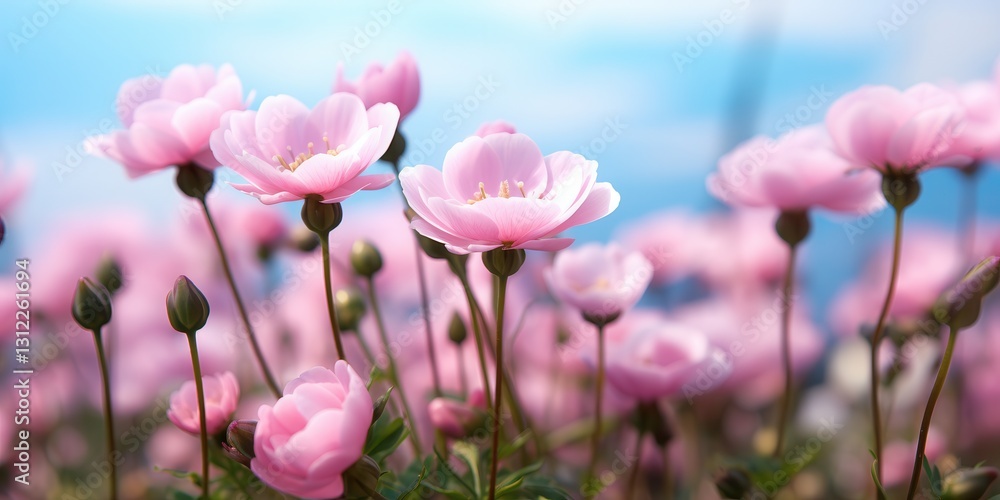 Beautiful pink flowers blooming in a garden. Floral background with delicate petals and vibrant colors. Perfect for nature and spring themed designs. Beautiful pink flowers blooming in a garden. Floral background with delicate petals and vibrant colors. Perfect for nature and spring themed designs.