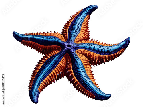 starfish on white background