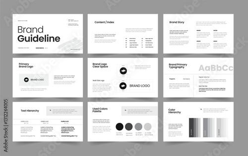 brand guideline presentation slide and brand overview