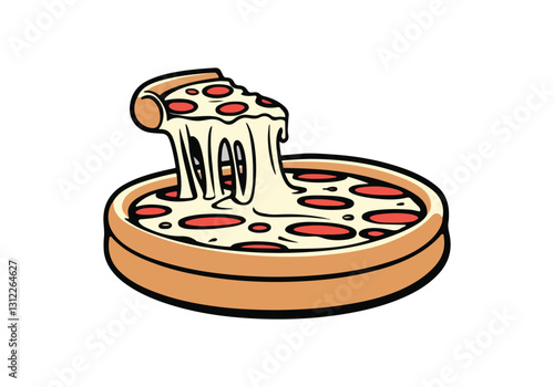 National Deep Dish Pizza Day Vector Set | Pizza Illustration, Cute Pizza Slice Character, Chef Holding Pizza, Typography Design, Pizza Ingredients Clipart | Solid Color, No Gradients, Clean Art
