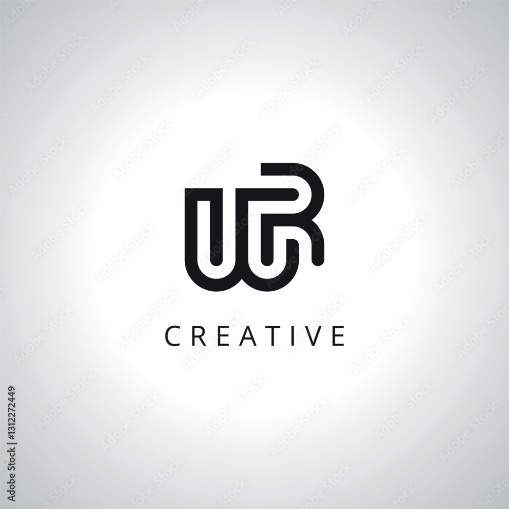 Initial WR RW Logo Template With Vector Eps. Initial WR RW Logo Template With Vector Eps.