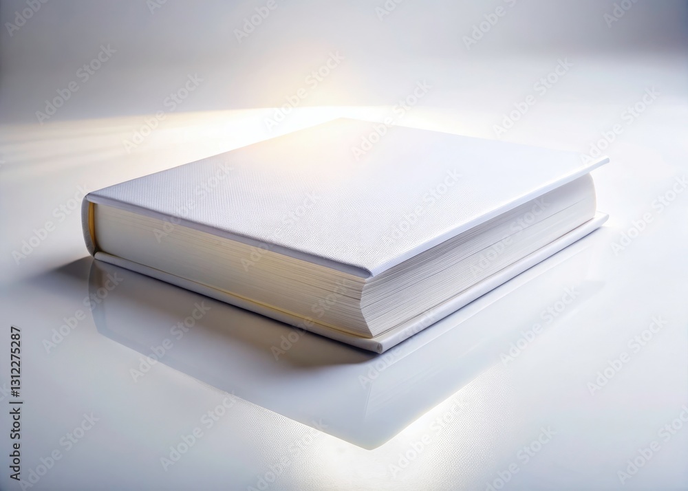 Blank White Book Mockup, Long Exposure Photography, Isolated Background, Book Cover Design, Product Presentation Blank White Book Mockup, Long Exposure Photography, Isolated Background, Book Cover Design, Product Presentation