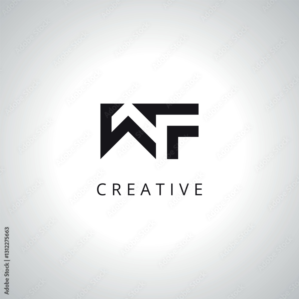 Initial WF FW Logo Template With Vector Eps. Initial WF FW Logo Template With Vector Eps.