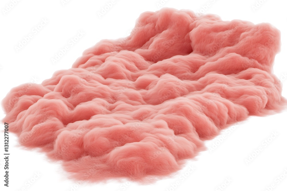 Peach hued fluid simulation creating a visually fluffy appearance Peach hued fluid simulation creating a visually fluffy appearance