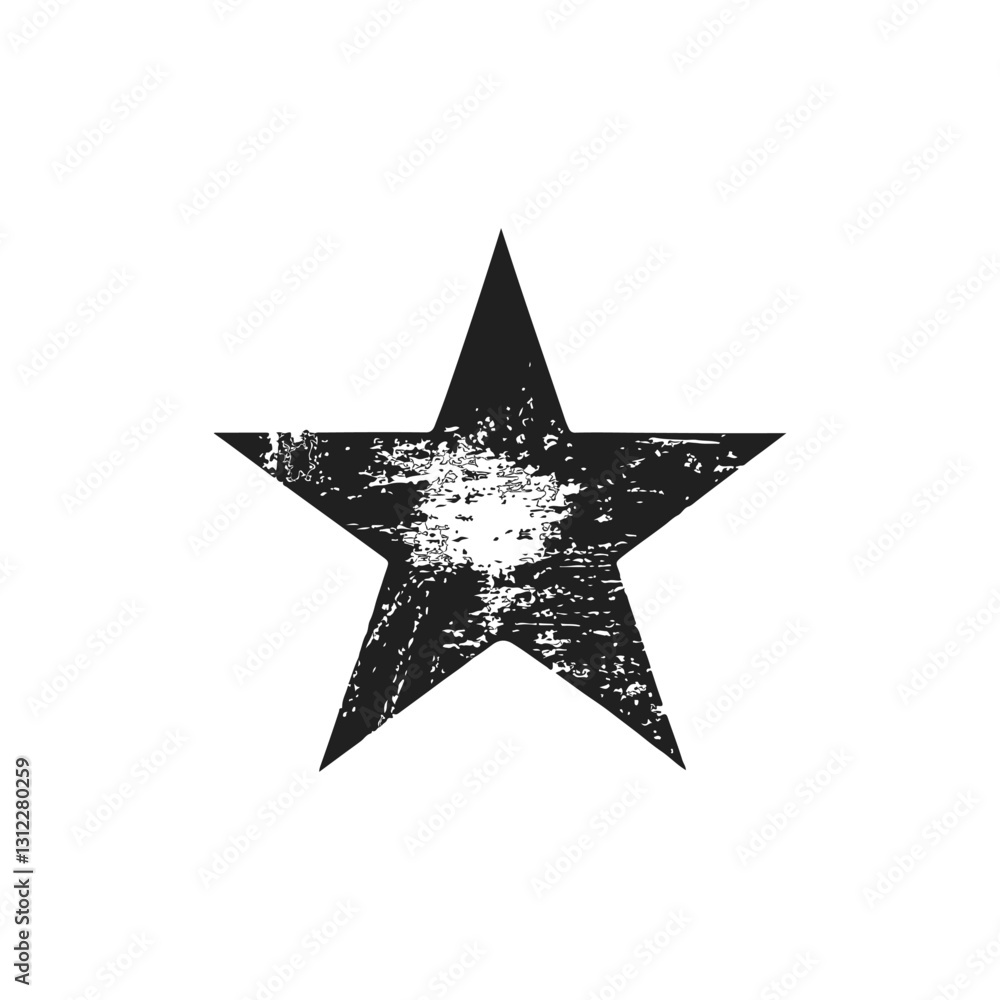 Obraz premium Minimalist Abstract Star Icon A Sleek and Elegant Design