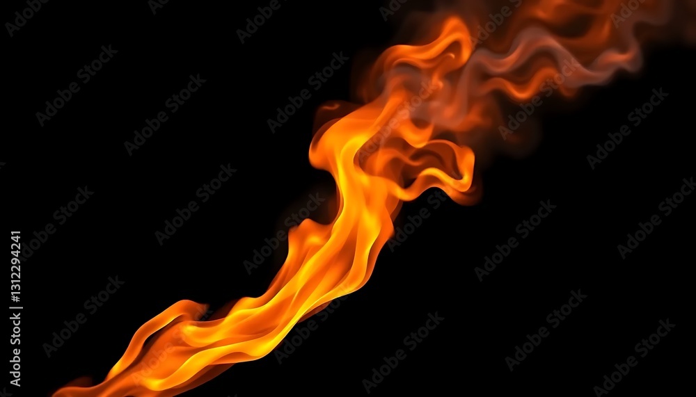Dynamic Fiery Curve Blazing Flames black Background Dynamic Fiery Curve Blazing Flames black Background