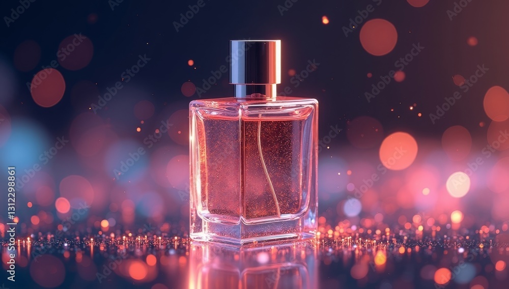 Generative AI Luxury Perfume Elegance: Sparkling Aroma Essence perfume bottle glass fragrance bokeh luxury metallic red blue essence elegance sophistication allure beauty Generative AI Luxury Perfume Elegance: Sparkling Aroma Essence perfume bottle glass fragrance bokeh luxury metallic red blue essence elegance sophistication allure beauty